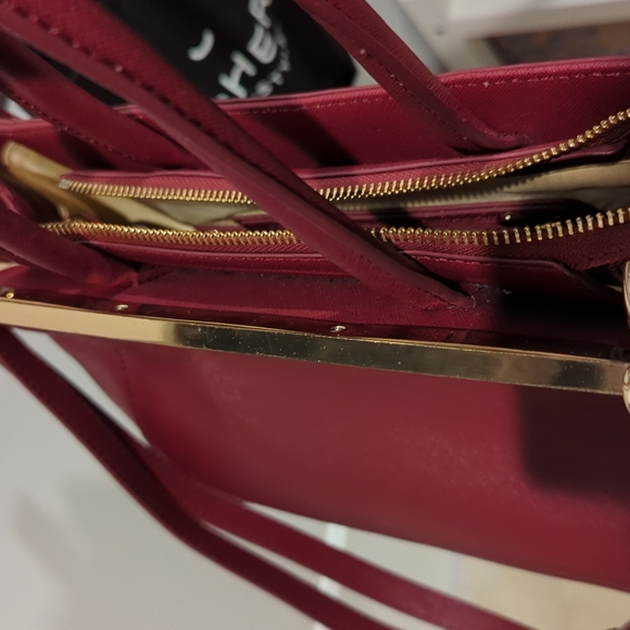 Danier Red Leather Bag - Picture 7 of 11